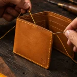 Bifold Wallet Kit, bliver syet i hånden