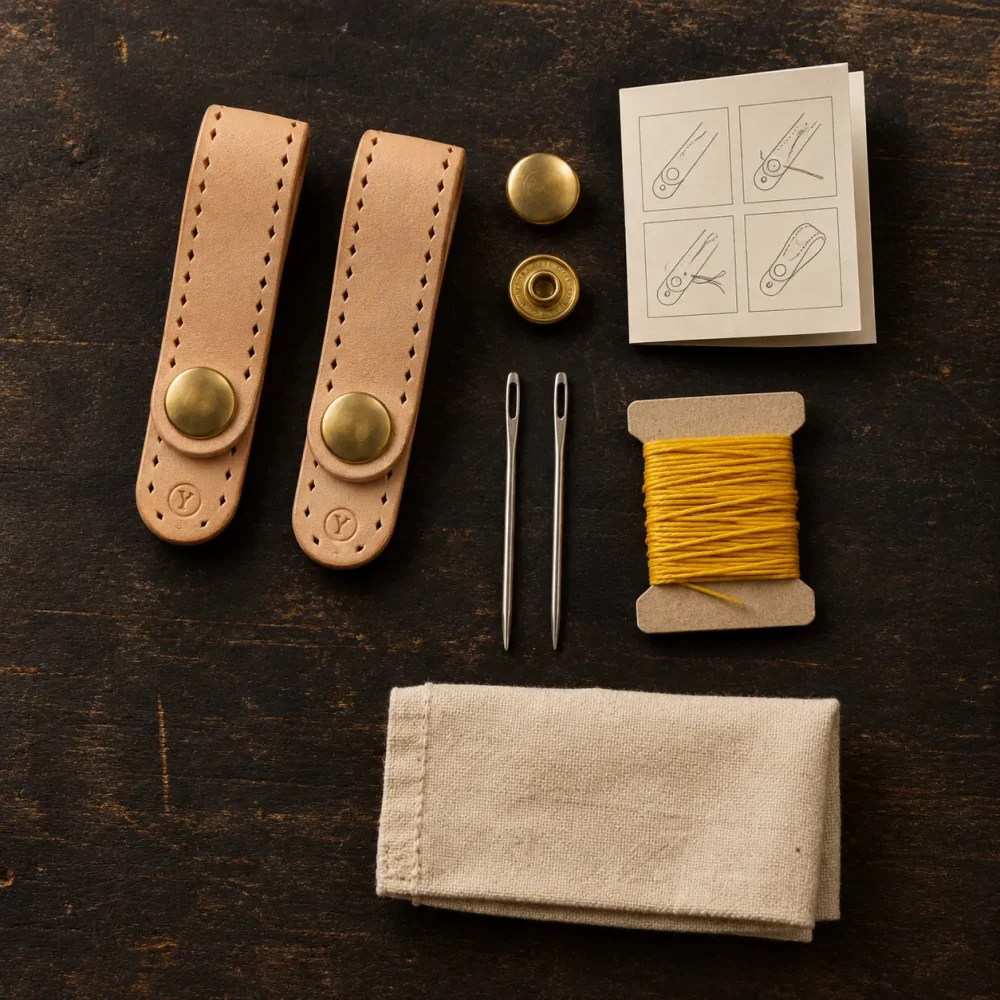 Cable Keeper Pair Kit, tutto il contenuto della scatola disposto