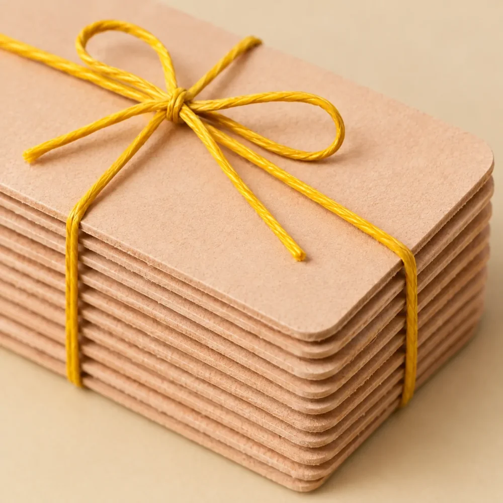 Card-Size Panels ×10, close-up of the stitching and finish