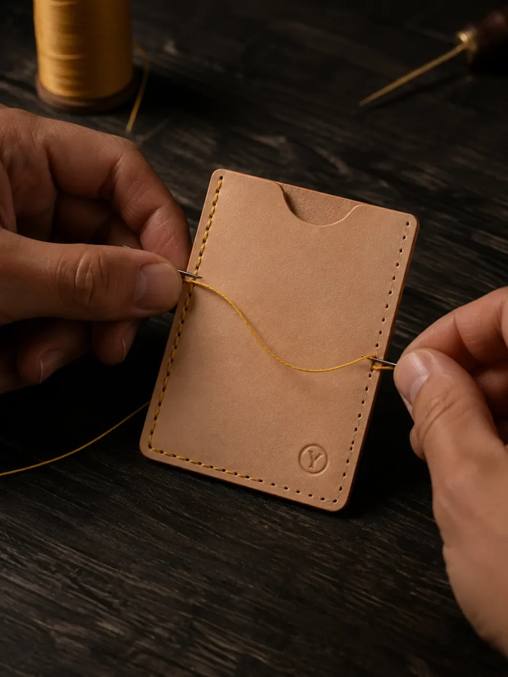 Card Sleeve Kit, wird von Hand genäht