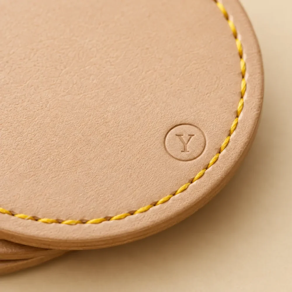 Coaster Set Kit, close-up af syning og finish