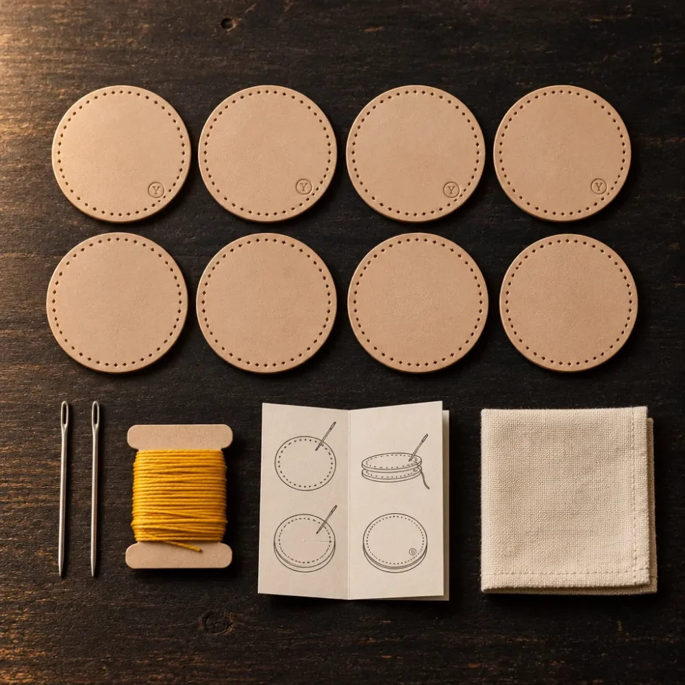 Coaster Set Kit, alt fra æsken lagt frem