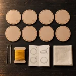 Coaster Set Kit, alt fra æsken lagt frem