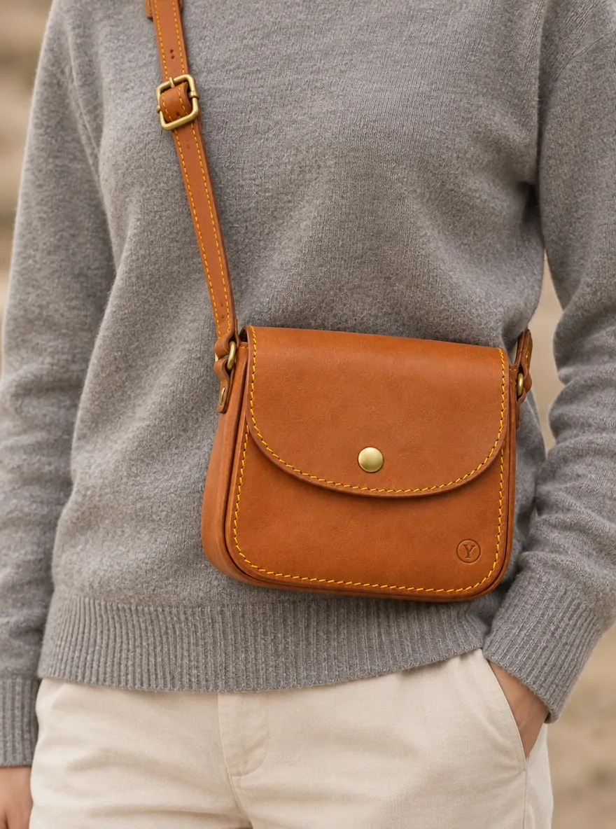 Crossbody Pouch Kit in use