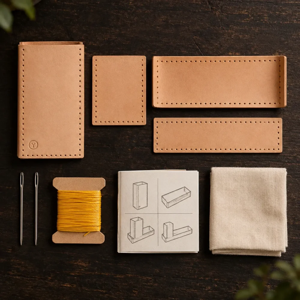 Desk Organiser Kit, alt i esken lagt ut