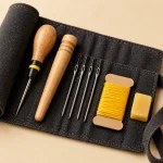 First Stitch Set, close-up af syning og finish