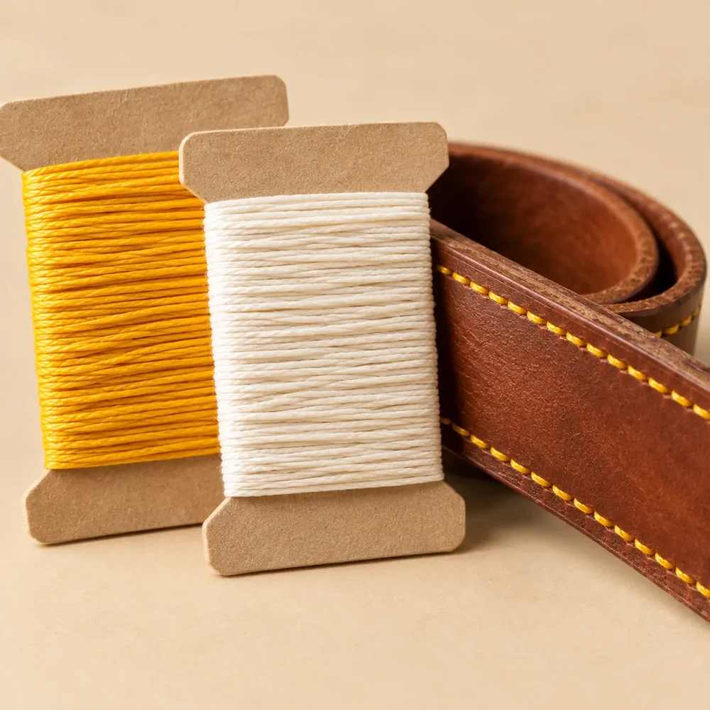 Heavy Thread Pair, close-up af syning og finish