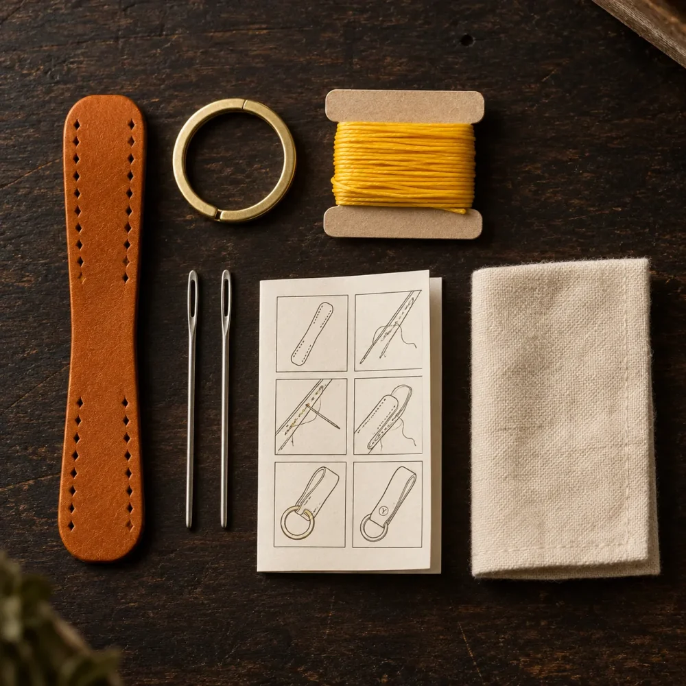 Key Fob Loop Kit, tutto il contenuto della scatola disposto