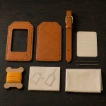 Luggage Tag Kit, everything in the box laid out