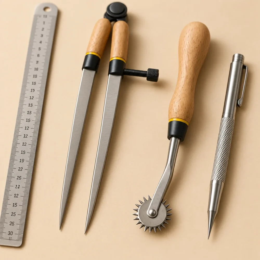 Marking & Measuring Set, close-up af syning og finish