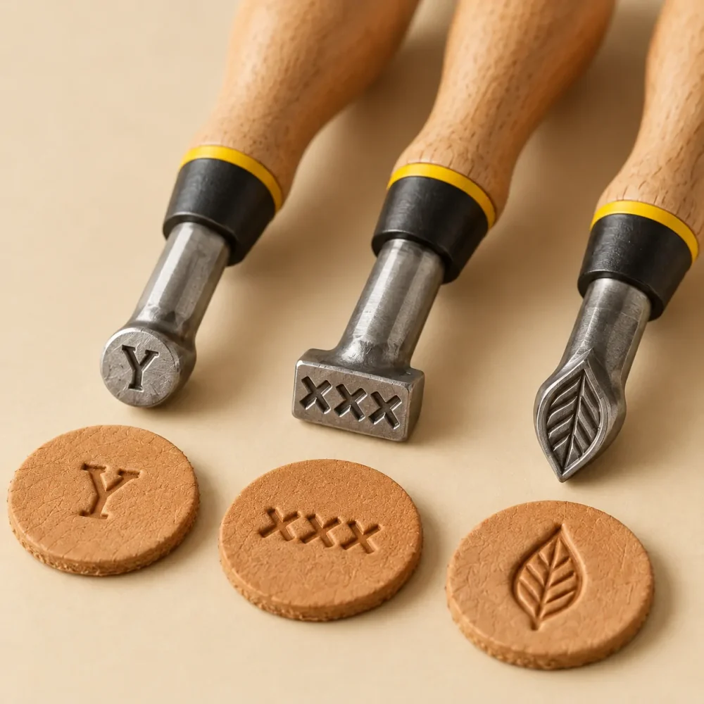 Motif Stamp Trio, close-up of the stitching and finish