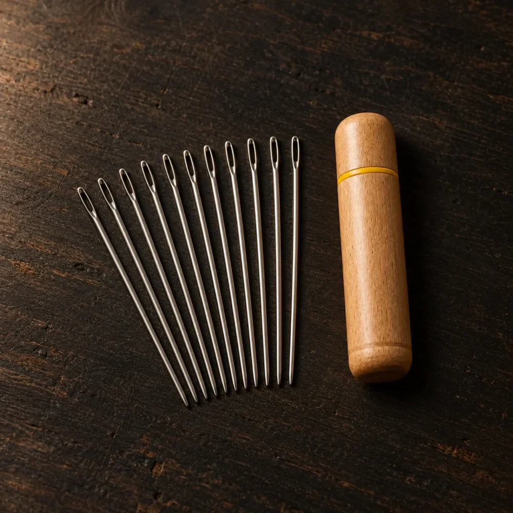 Needle Pack ×10, alt fra æsken lagt frem