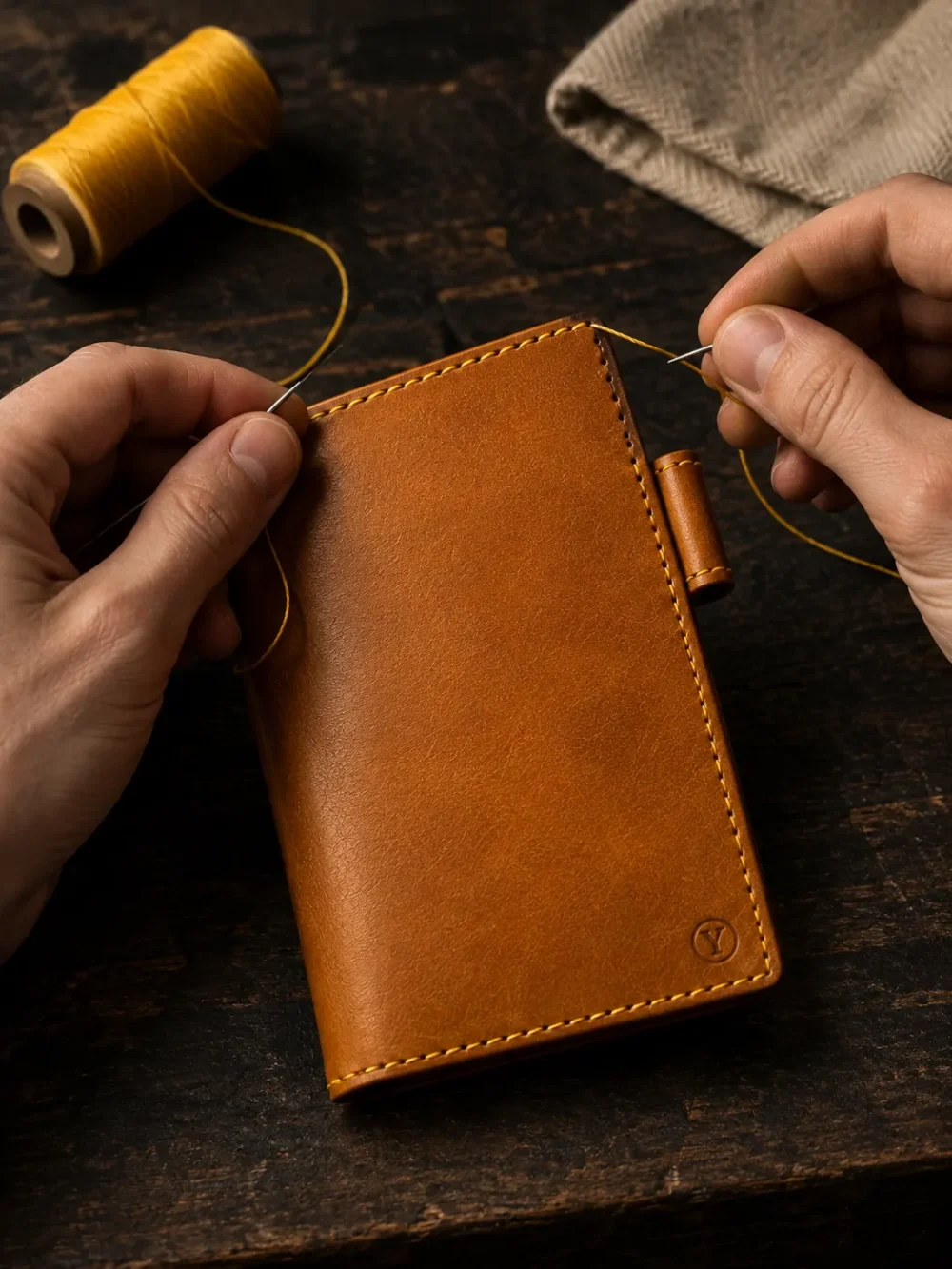 A6 Notebook Cover Kit, cucito a mano