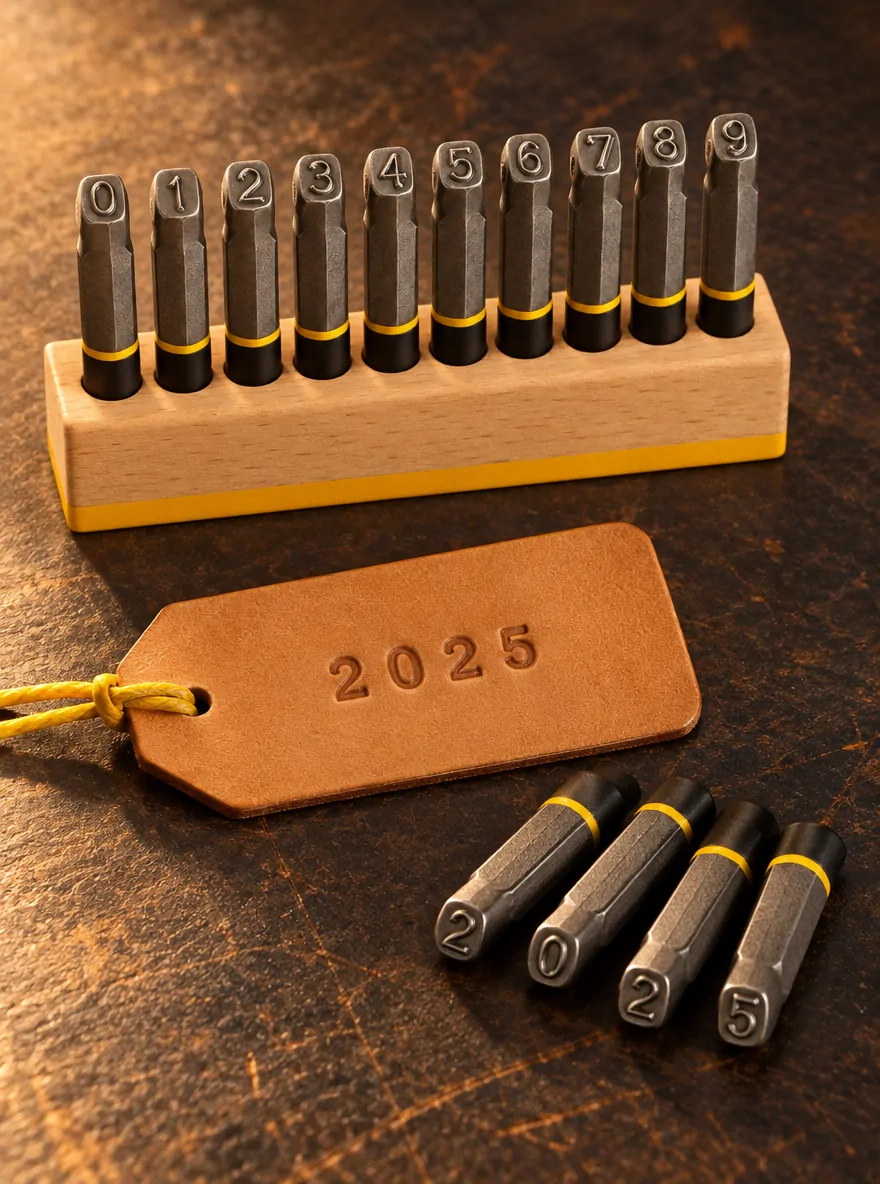Number Stamp Set i brug