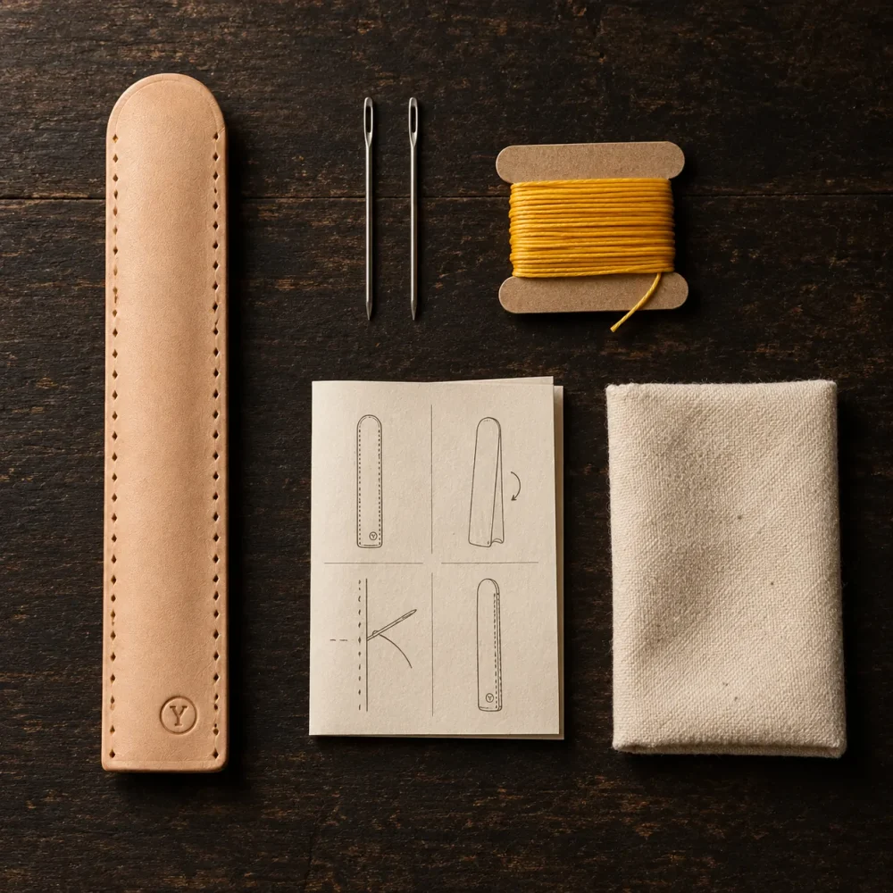 Pen Sleeve Kit, everything in the box laid out