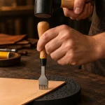 Pricking Iron Set in use