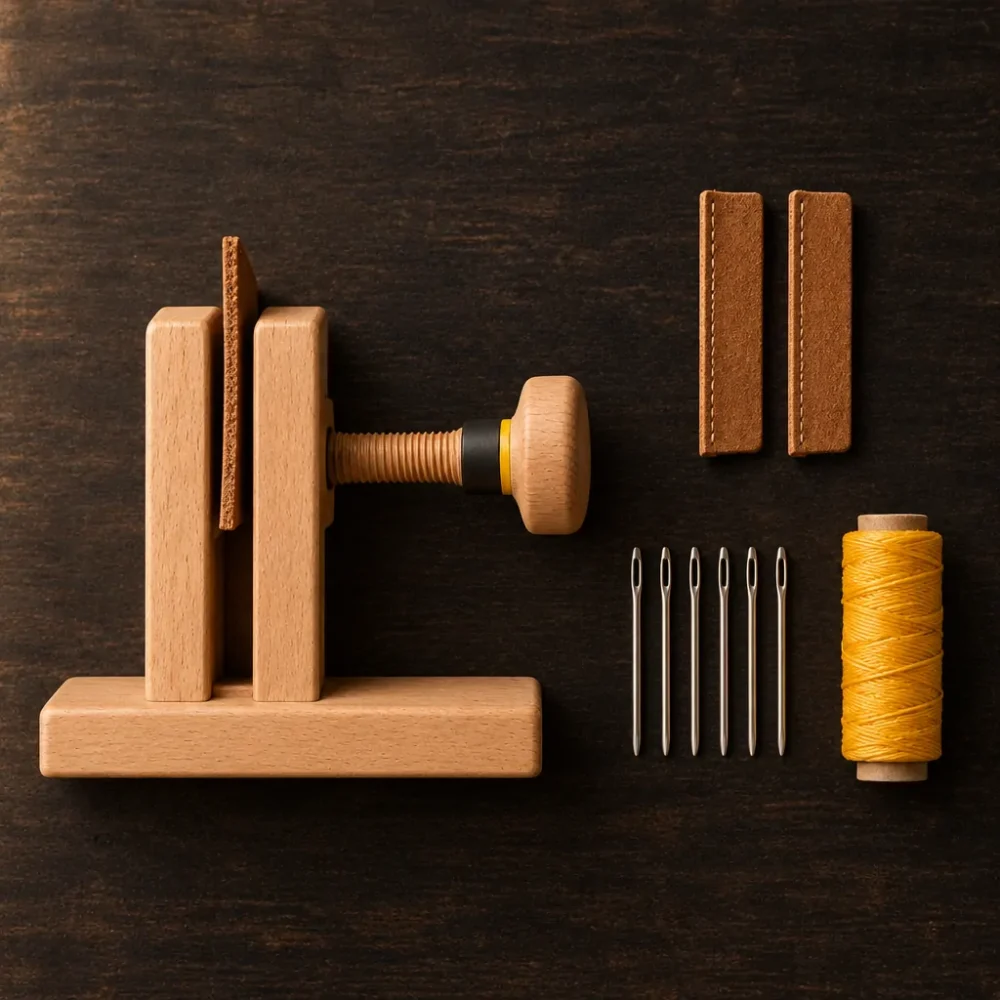 Stitching Pony Set, alt fra æsken lagt frem