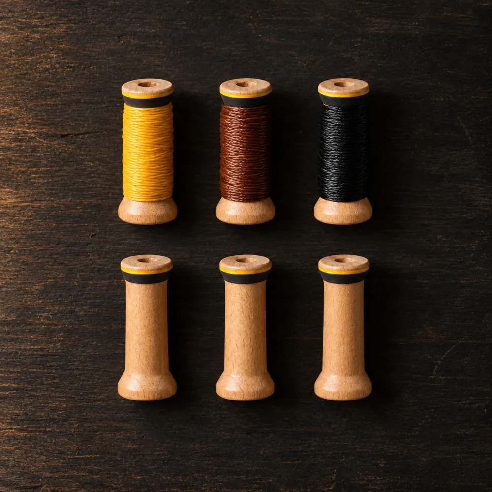 Thread Bobbin Set, alt fra æsken lagt frem