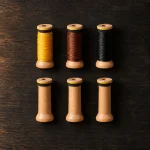 Thread Bobbin Set, alt fra æsken lagt frem
