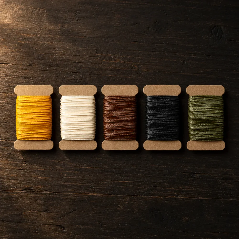 Thread Colour Five, alt fra æsken lagt frem