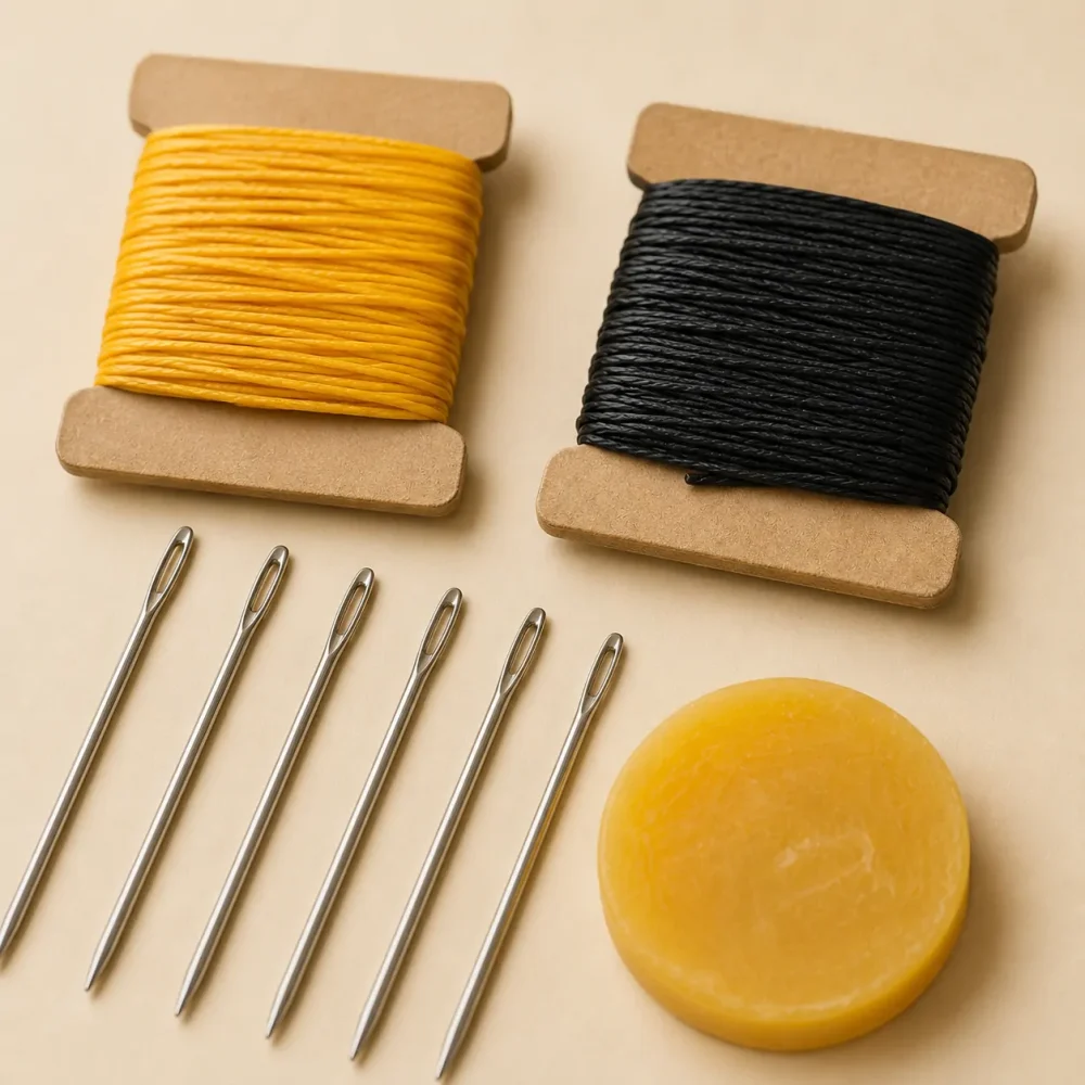 Thread & Needle Starter, close-up af syning og finish