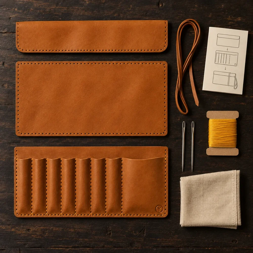 Tool Roll Kit, alt fra æsken lagt frem